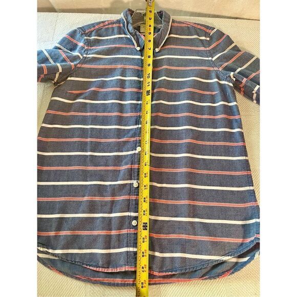 Gap Cotton Fitted Boyfriend Shirt Button Front Sz Medium - Picture 6 of 7
